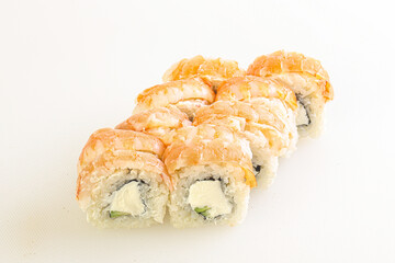 Japanese traditional roll with prawn