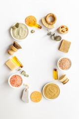 Zero waste accessories for massage and bath, spa products