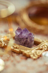 Raw crystal photography - Amethyst Gemstone