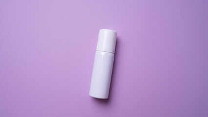 small package of deodorant top view. isolated