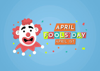 April Fools Day Illustration Background Vector Design eps10 great to be used as a banner, background, poster, flyer, or any other similar purposes relating to April Fools’ Day