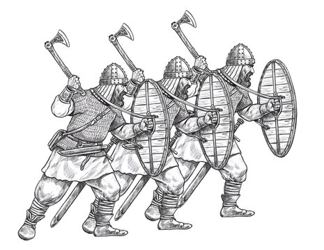 medieval war drawing