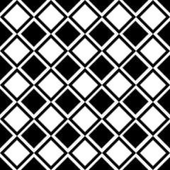 Black and white checker diamonds. Vector.