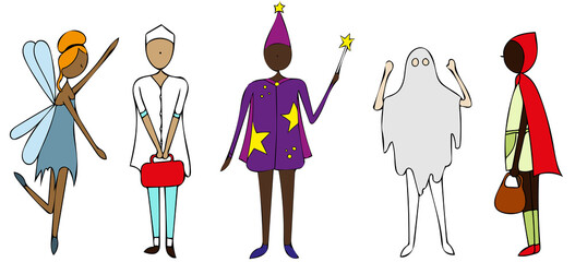 children dressed up for carnival