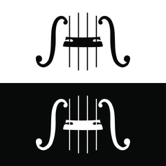 string music instrument black and white symbol © zsschreiner