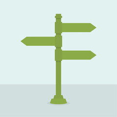 Vector background with signpost arrows