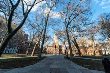 Independence Hall and Congress Hall (Original Capitol) Area in Philadelphia, PA