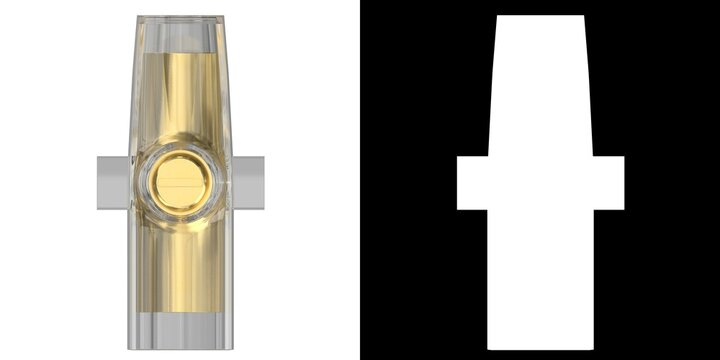 3D rendering illustration of a unipolar screw terminal
