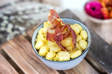 gnocchi with bacon