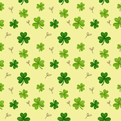 seamless shamrock background traditional design for background,carpet,wallpaper,clothing,wrapping,batik ,fabric ,vector illustration.
