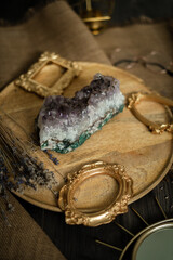 Raw crystal photography - Amethyst gemstone