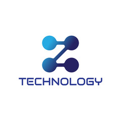 letter Z technology logo design