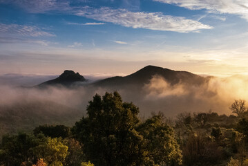 Mer de nuage au rocher des vierges