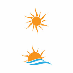 Sun Vector illustration Icon Logo Template design