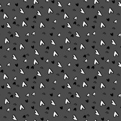 seamless pattern with hearts