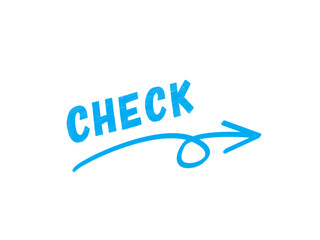 チェック項目　青のマーカー　ポップ