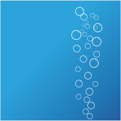 Natural realistic bubble illustration vector design