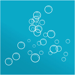 Natural realistic bubble illustration vector design