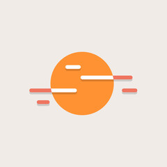 Sunny Hot and Haze Day Color Vector Icon	