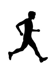 Läufer Silhouette Design 