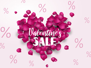 Valentine's Rose Heart Sale