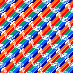 seamless pattern of saint petersburg city flag. vector illustration. print, book cover, wrapping paper, decoration, banner and etc	
