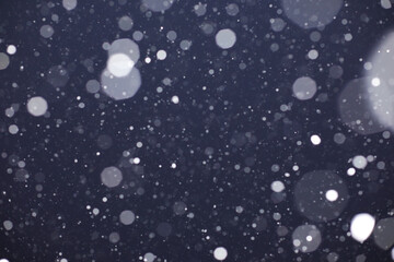 Snow on a black background. Snowflakes for overlay. Snow background.