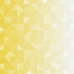 Yellow segmented background. Triangular pixelation. Color texture.