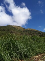 clouds over the mountains