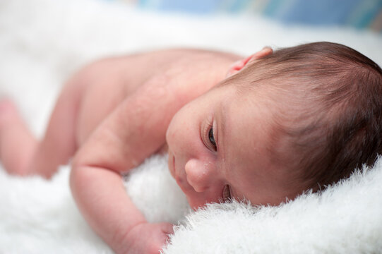 Newborn baby in first week of his life