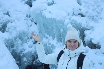 ice ridges, ice kube, winter waterfall, waterfall, wild, white bridges, stones, karelia, rapids, park, frozen, sky, snowy, creek, kirkjufell, island, blue, splash, stone, season, frost, fall, crystal,