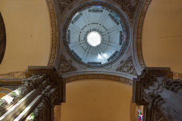 Seville (Spain). Main dome of the Church of El Salvador in the city of Seville