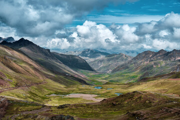 Fototapeta na wymiar Andes. Picturesque mountain landscape in Peru.