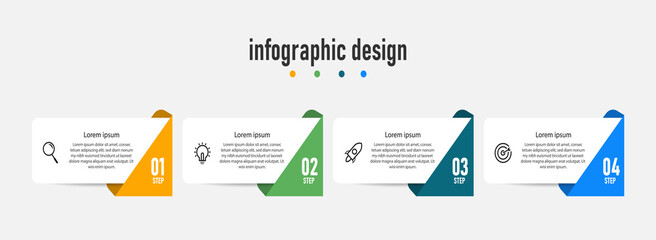 Creative concept for infographic with 4 steps. Business concept with 6 options. For content, flowchart, steps, timeline, workflow, marketing.