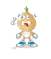 Obraz na płótnie Canvas garlic head cartoon burp mascot. cartoon vector