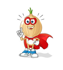 garlic head cartoon heroes vector. cartoon character