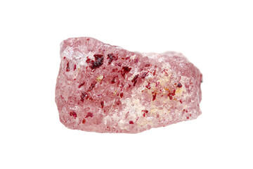 Natural rough strawberry quartz (a rare variety of quartz that contain red inclusions of iron...