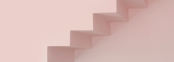 pink stairs, shadows, up direction