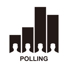 Obraz premium polling icon vector illustration sign