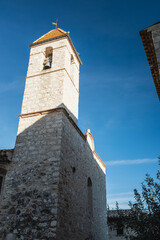 Fototapeta na wymiar The Collegiate Church in Saint Paul de Vence, South of France