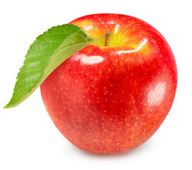 Red apple isolated on white background, US. Red Envy apple on white background With clipping path.