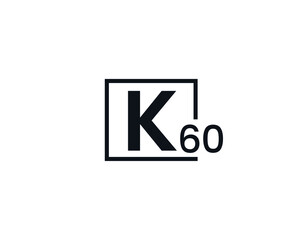 K60, 60K Initial letter logo