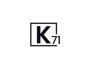 K71, 71K Initial letter logo