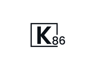 K86, 86K Initial letter logo