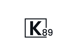 K89, 89K Initial letter logo