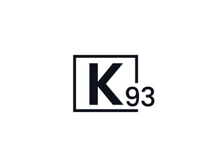 K93, 93K Initial letter logo