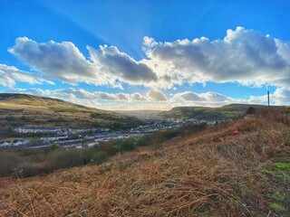 Elevated view of Caerau South Wales
