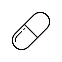 pill icon vector design template simple and clean