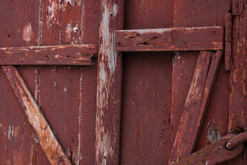 old wooden door