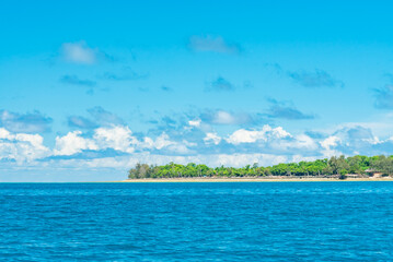 Small island in a ocean near Zanzibar, Tanzania.